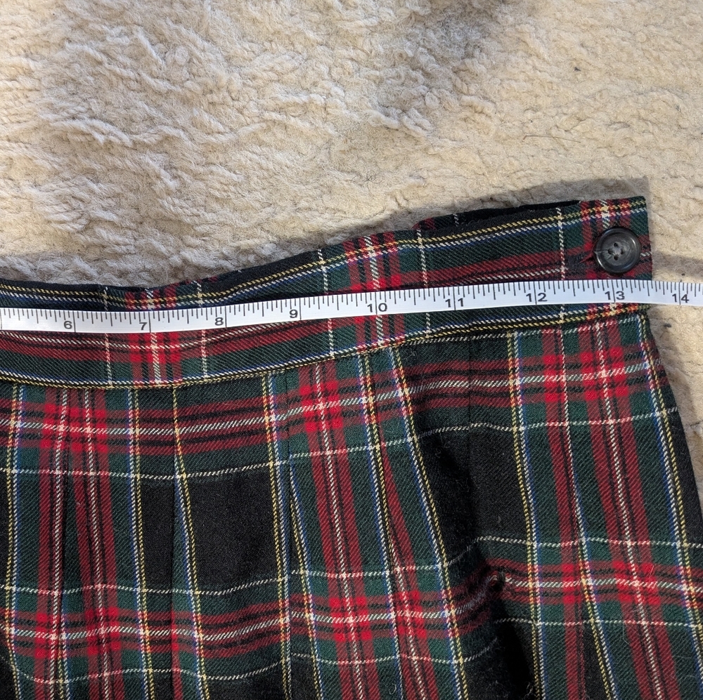 Plaid Wool Skirt - Picture 5 of 5